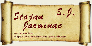 Stojan Jarminac vizit kartica